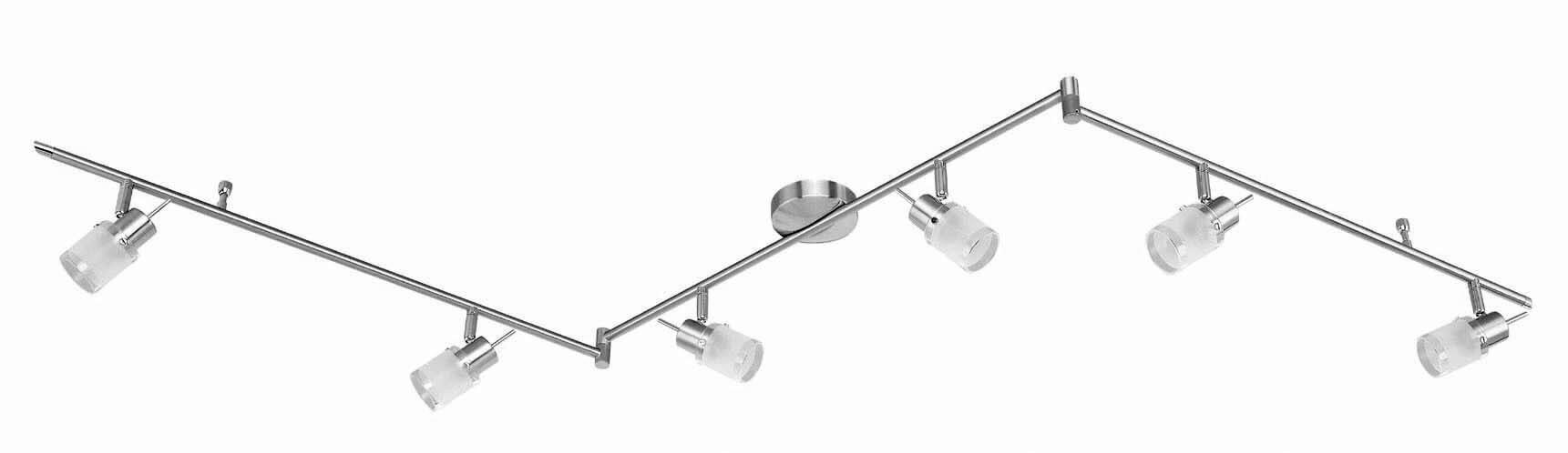 DECKENLEUCHTE    195/16/17,5 cm  - Weiß/Nickelfarben, Design, Glas/Metall (195/16/17,5cm) - Xora