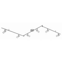 DECKENLEUCHTE 195/16/17,5 cm   - Weiß/Nickelfarben, Design, Glas/Metall (195/16/17,5cm) - Xora