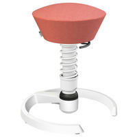 BÜROHOCKER 55/45,66/55 cm  - Koralle/Weiß, Basics, Textil/Metall (55/45,66/55cm) - Aeris