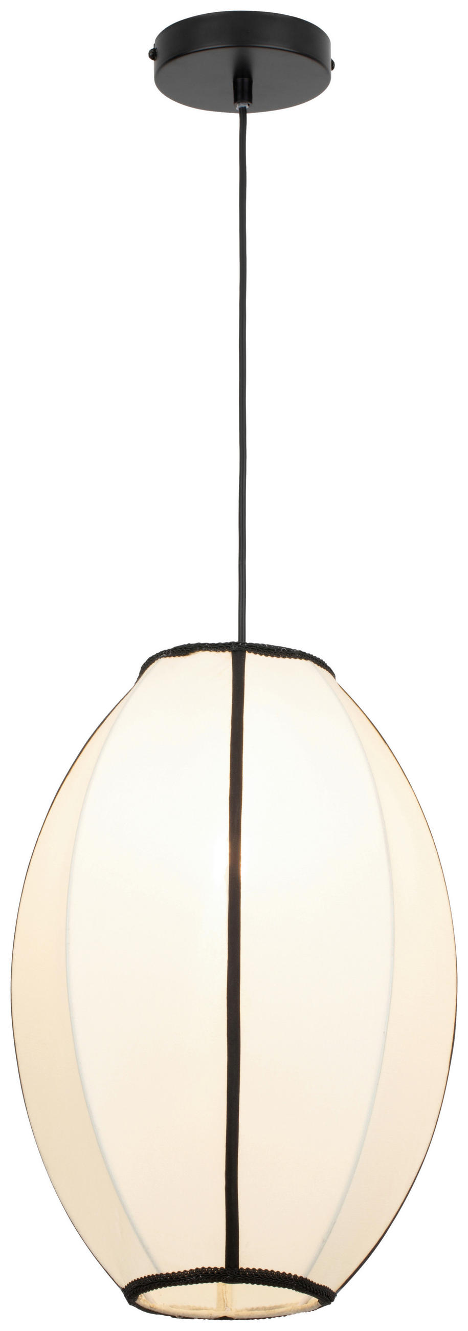 HÄNGELEUCHTE 30/120 cm   - Beige, Design, Textil/Metall (30/120cm) - Collet's Monde