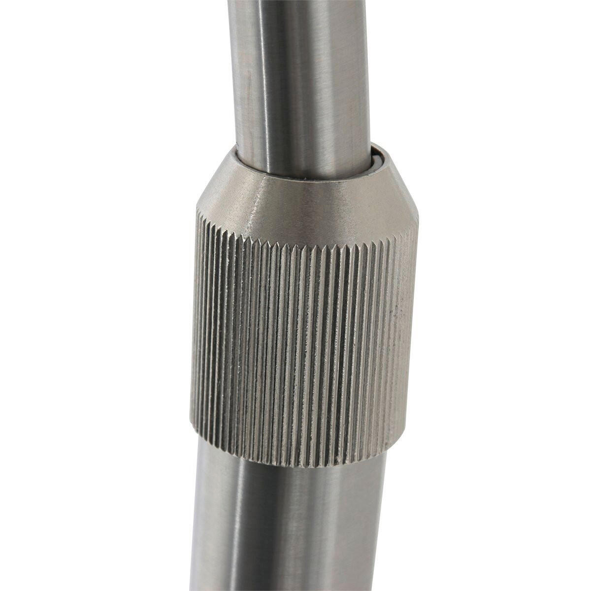 STEHLEUCHTE SPARKLED LIGHT 50/240/230 cm  - Edelstahlfarben/Grau, Trend, Kunststoff/Metall (50/240/230cm)