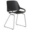BESUCHERSTUHL  in Schwarz  - Edelstahlfarben/Schwarz, Basics, Kunststoff/Metall (50/72/52cm) - Aeris