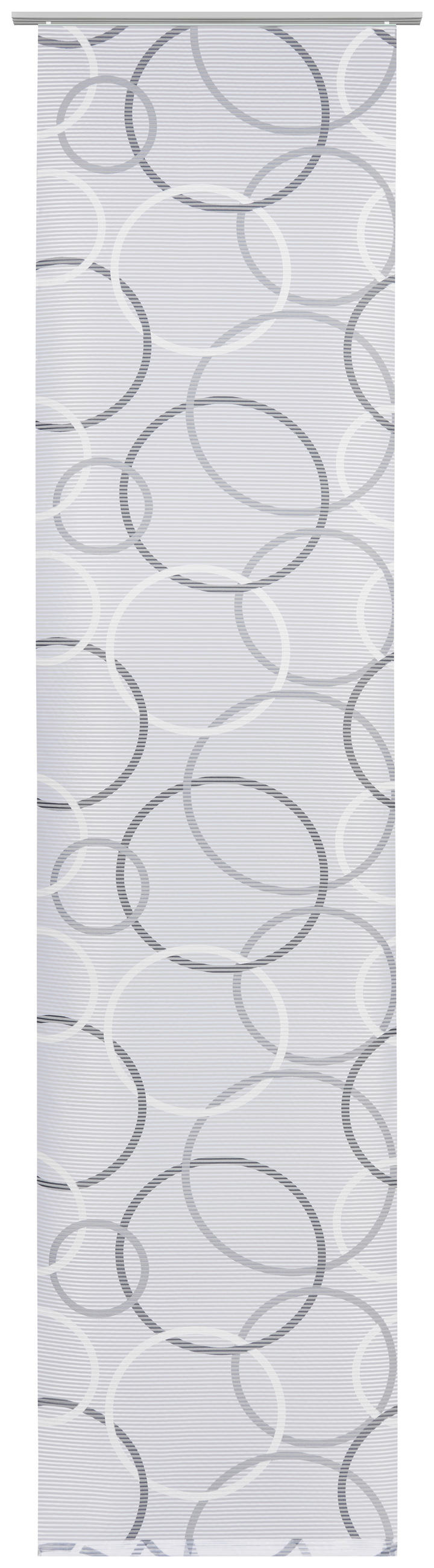 PANELOVÝ ZÁVĚS, 60/255 cm - šedá/bílá, Design, textil (60/255cm) - Novel