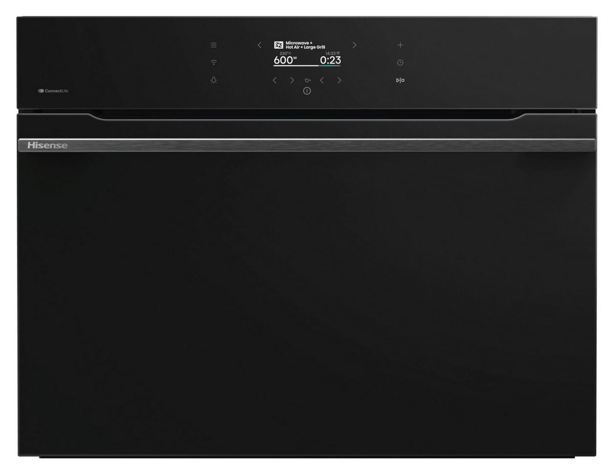 KOMPAKTBACKOFEN BIM406A8B  - Schwarz, Basics, Glas/Metall (59,5/45,5/54,6cm) - Hisense