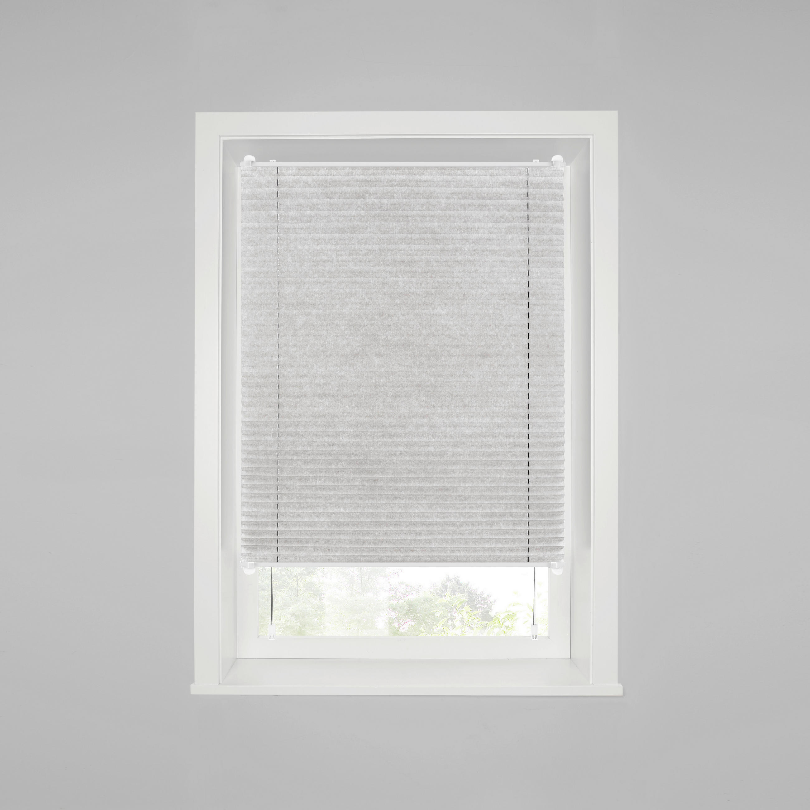 Plissee Luzia Silber B: 40 Cm Plissee Verspannt