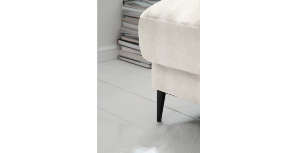 ECKSOFA in Flachgewebe Naturfarben 207/296 cm - Schwarz/Naturfarben, Design, Textil/Metall (207/296cm) - Dieter Knoll