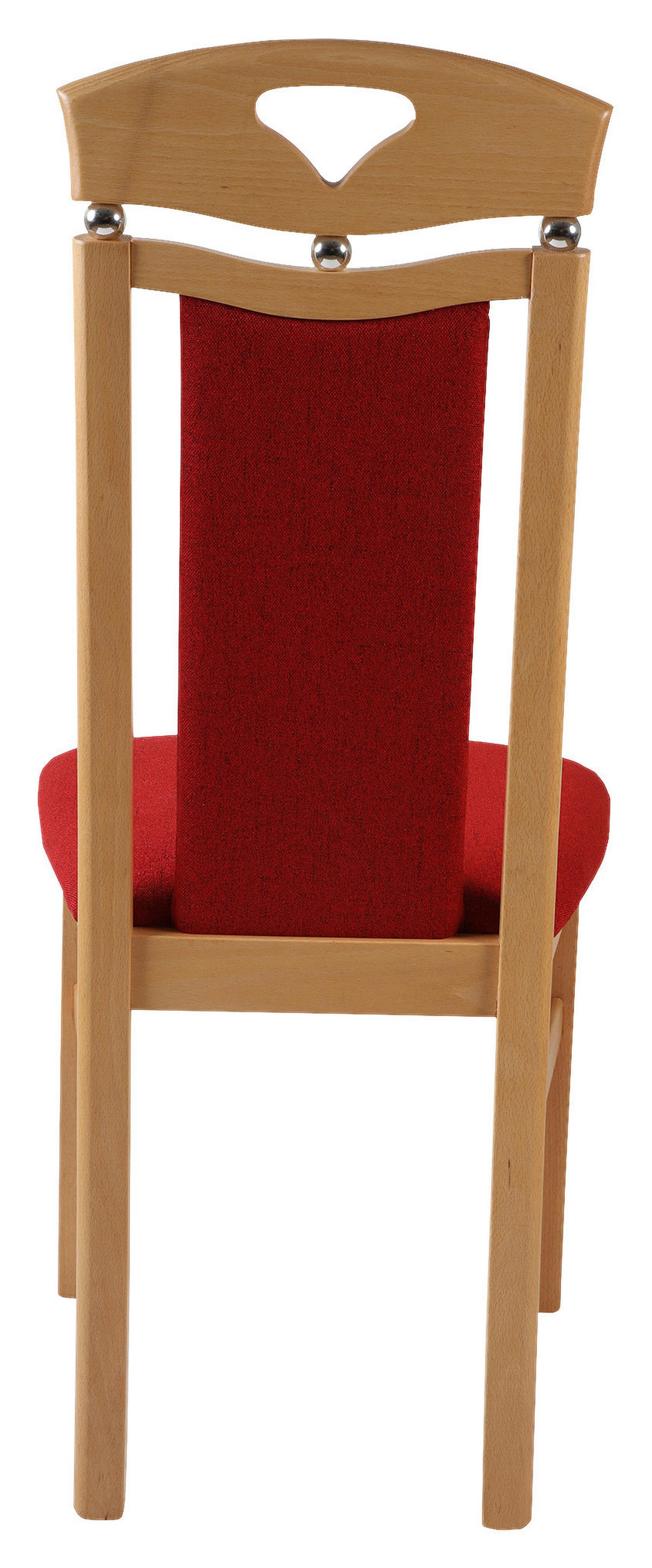 STUHL Webstoff Buchefarben, Dunkelrot Buche massiv  - Buchefarben/Dunkelrot, KONVENTIONELL, Holz/Textil (47/103/46cm) - Livetastic