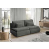 SCHLAFSOFA MYSTIC in Plüsch Grau  - Schwarz/Grau, Design, Kunststoff/Textil (220/94/114cm) - Livetastic