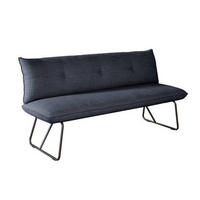SITZBANK 180/90/70 cm  in Dunkelblau  - Schwarz/Dunkelblau, Design, Textil/Metall (180/90/70cm) - Dieter Knoll