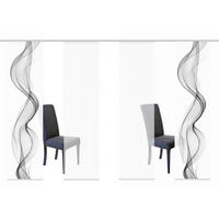 FLÄCHENVORHANG in Grau halbtransparent  - Grau, Design, Textil (4x60/245cm)