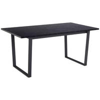 JEDILNA MIZA, črna  - črna, Trend, kovina/leseni material (160/90/74cm) - MID.YOU