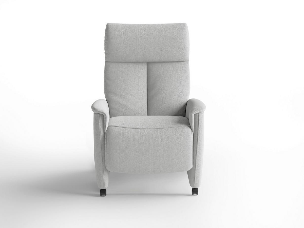 RELAXSESSEL in Textil Silberfarben  - Silberfarben/Schwarz, Basics, Kunststoff/Textil (76/110/84cm) - Sit & More