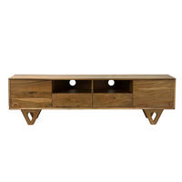 LOWBOARD   2 Schublade(n) stehend, handgemacht  - Akaziefarben, Design, Holz (160/40/46cm) - Livetastic