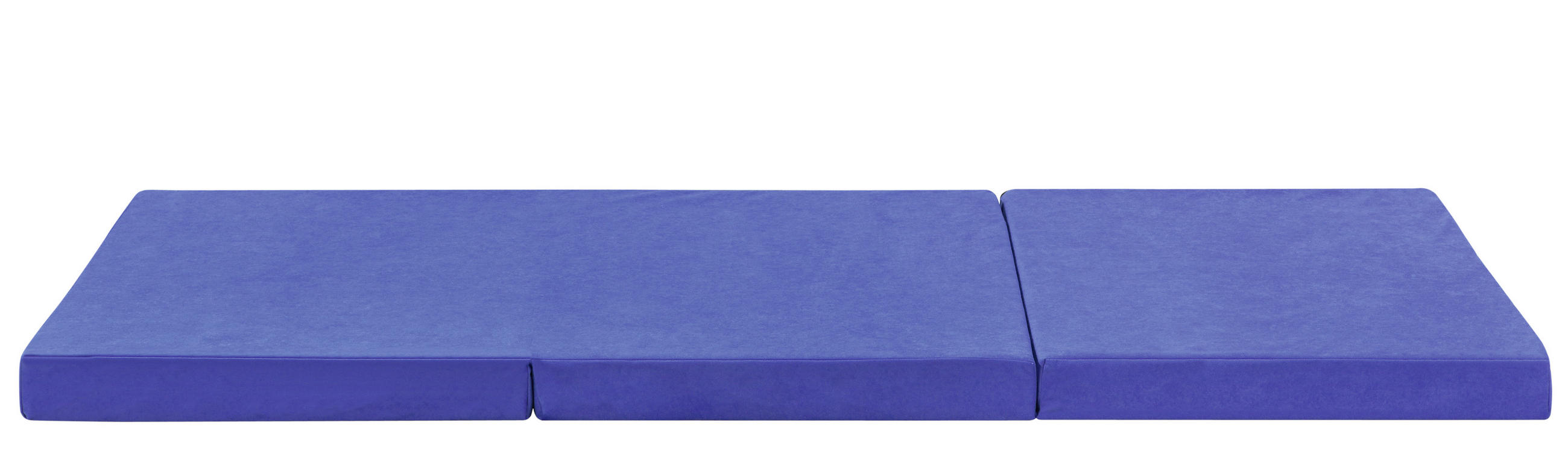 SKLADACÍ MATRAC, 65/186 cm - modrá, Basics, textil (65/186cm)