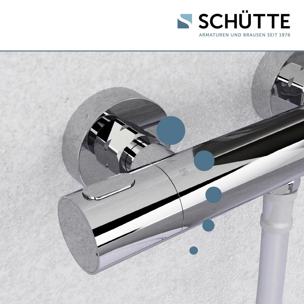 DUSCHARMATUR  - Chromfarben, Design, Metall (28/4/9,5cm) - Schütte