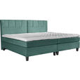 BOXSPRINGBETT 240/200 cm  in Blau, Grün  - Wengefarben/Blau, Trend, Holz/Textil (240/200cm) - Esposa
