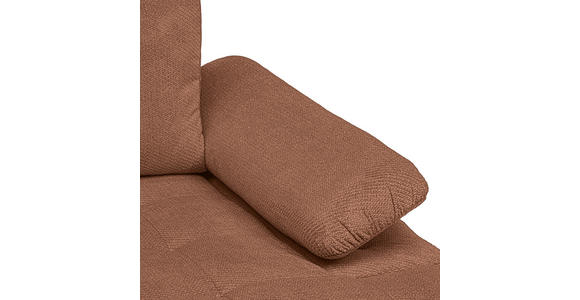 ECKSOFA  in Webstoff Dunkelorange  - Dunkelorange/Schwarz, KONVENTIONELL, Kunststoff/Textil (282/162cm) - Carryhome