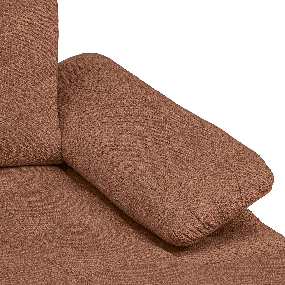 ECKSOFA Dunkelorange Webstoff  - Dunkelorange/Schwarz, KONVENTIONELL, Kunststoff/Textil (282/162cm) - Carryhome
