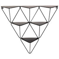 WANDREGAL  - Schwarz, Design, Metall (72/63/22cm)