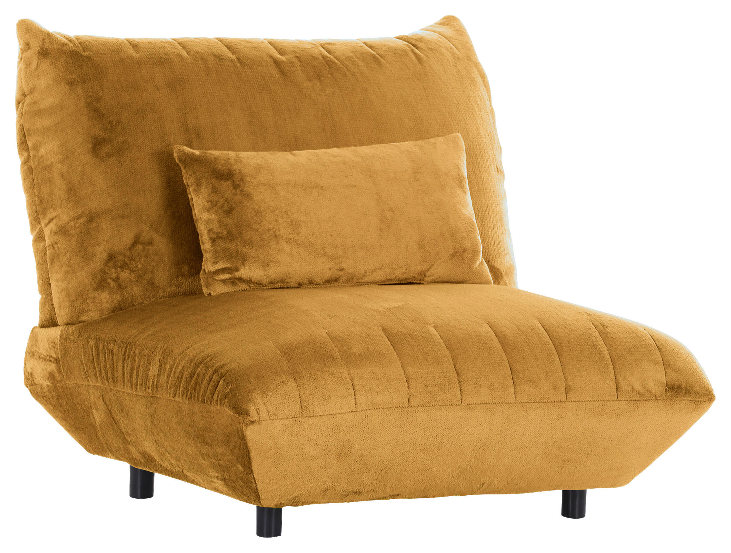 FÅTÖLJ i textil orange  - orange/svart, Klassisk, textil/plast (100/86/100cm) - MID.YOU