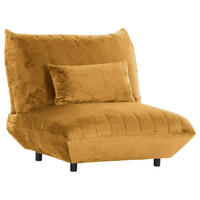 FÅTÖLJ i textil orange  - orange/svart, Klassisk, textil/plast (100/86/100cm) - MID.YOU