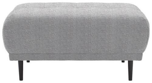 HOCKER Webstoff Grau  - Schwarz/Grau, Design, Holz/Textil (93/45/77cm) - Stylife