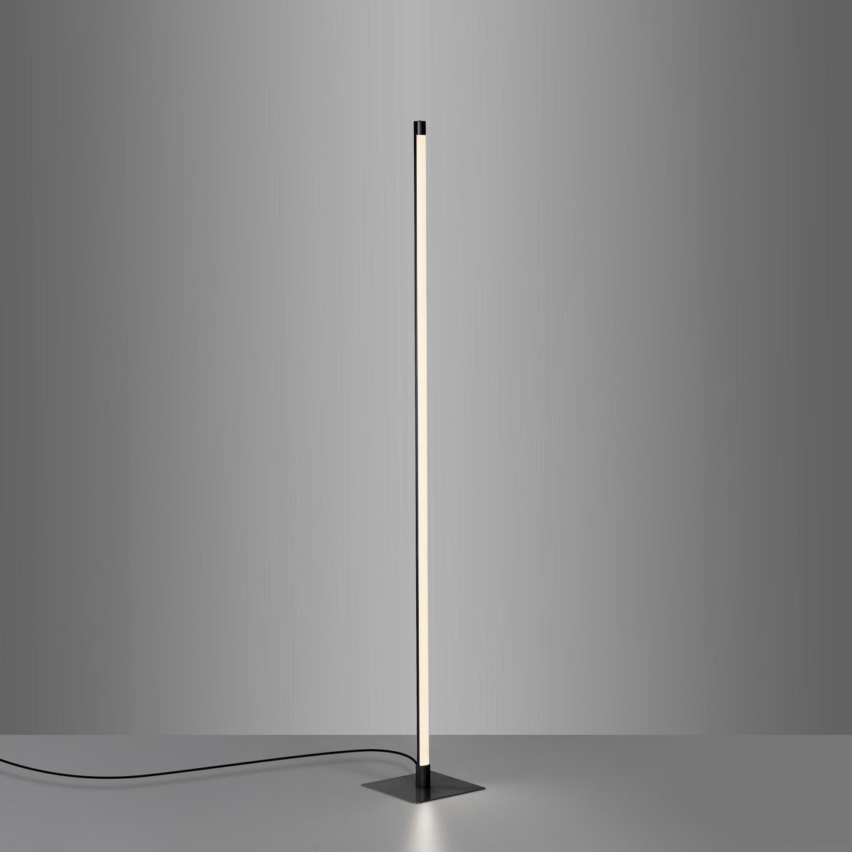 PODNA LED LAMPA - crna, Dizajnerski (20,5/20,5/149,5cm)