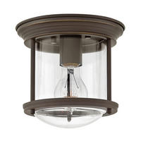 STROPNA SVETILKA Hadrian 19.6/18.5 cm   - barve brona, Konvencionalno, kovina/steklo (19.6/18.5cm) - Elstead Lighting