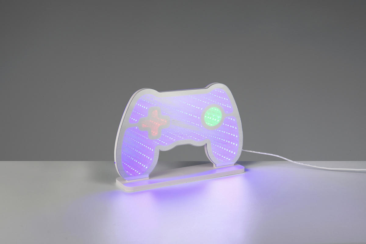 LED-DEKOLEUCHTE 24/23/23 cm  - Weiß, Design, Kunststoff/Metall (24/23/23cm) - Novel