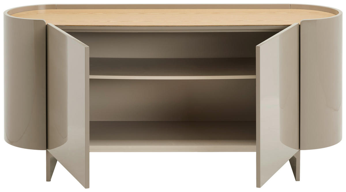 SIDEBOARD  in 160/75/45 cm  - Kaschmir/Eichefarben, Design, Holz/Holzwerkstoff (160/75/45cm) - Novel