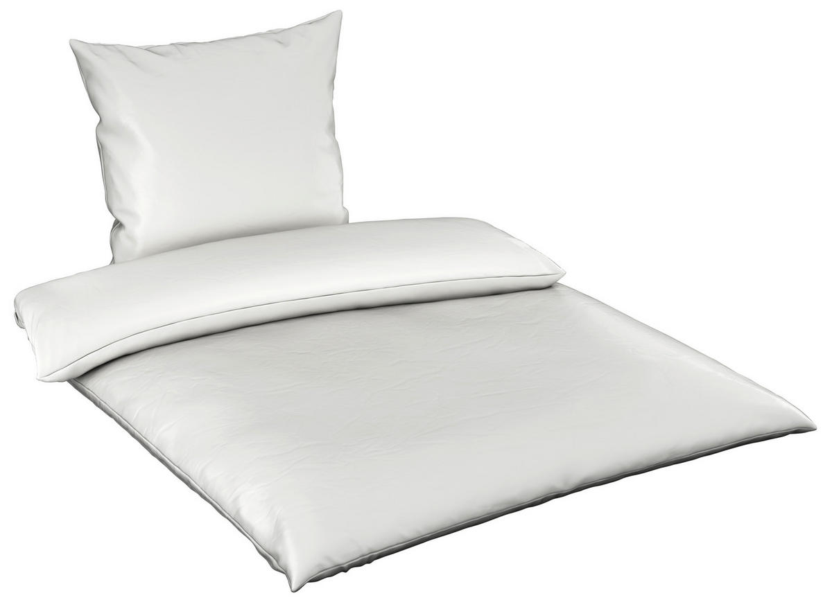 BETTWÄSCHE NIGIRI Satin 200/200 cm  - Weiß, Basics, Textil (200/200cm) - Bio:Vio
