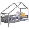 HAUSBETT Absturzsicherung, Rollrost 90/200 cm  - Hellgrau/Naturfarben, MODERN, Holz (90/200cm) - MID.YOU