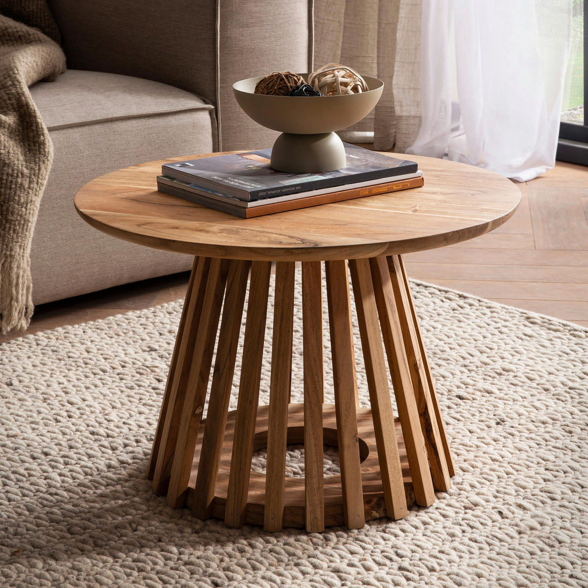 SOFFBORD i trä 60/40 cm  - akaciefärgad, Design, trä (60/40cm) - Livetastic