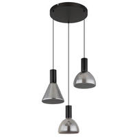 VISEČA LED-SVETILKA   //3000 K/230 V/ - črna, Design, kovina/steklo (42/150cm) - Globo