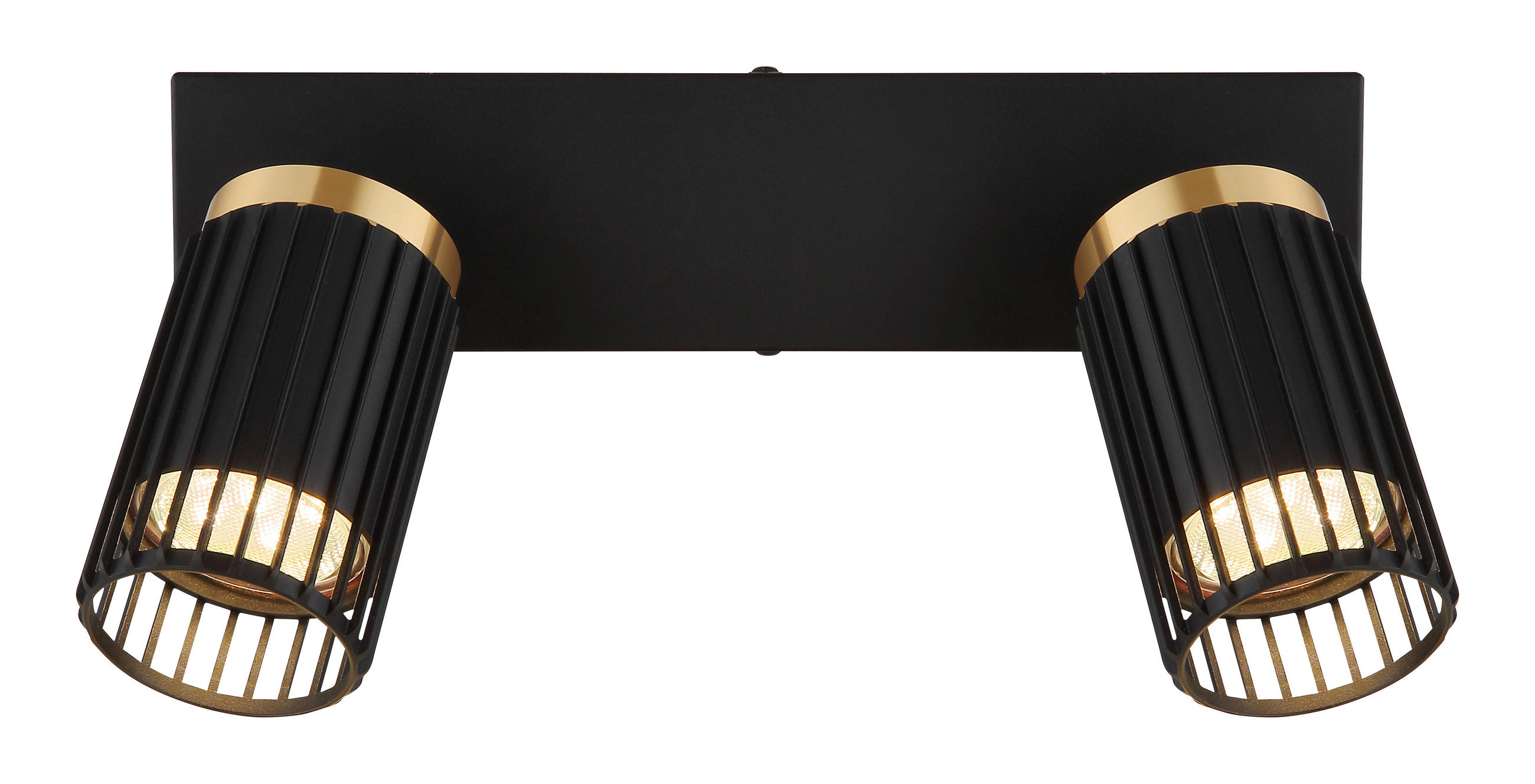 STRAHLER KORBEN 26/12,5/15,5 cm   - Goldfarben/Schwarz, Design, Metall (26/12,5/15,5cm) - Globo