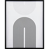 KUNSTDRUCK Abstraktes 40/50 cm  - Schwarz/Grau, Trend, Holzwerkstoff/Kunststoff (40/50cm) - Monee