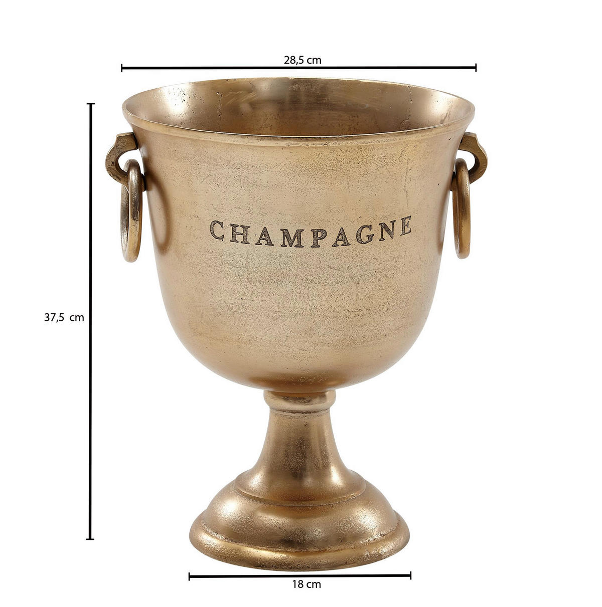 CHAMPAGNEKYLARE - guldfärgad, Modern, metall (28,5/37,5/28,5cm) - MID.YOU