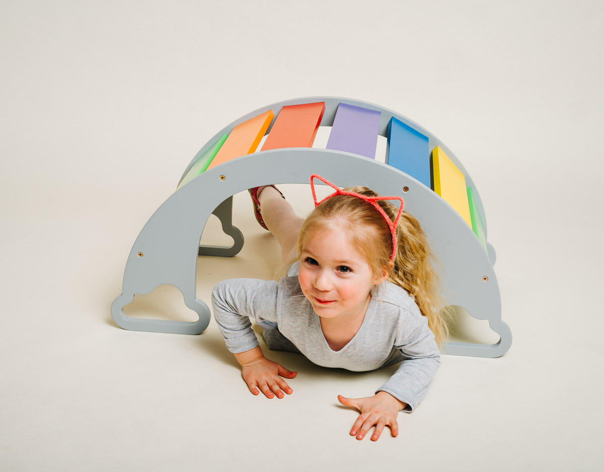 WIPPE  - Multicolor/Grau, Basics, Holz (40/75/37cm)
