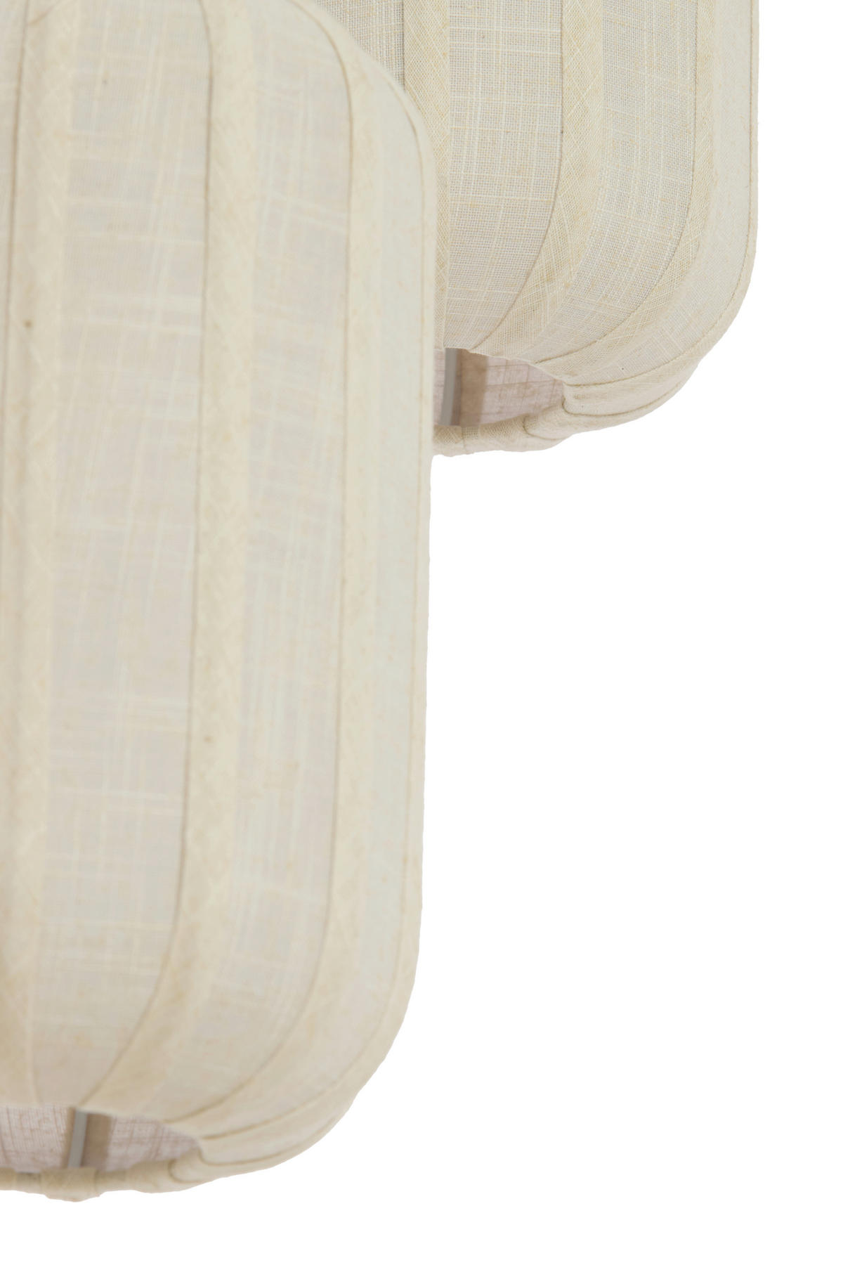 HÄNGELEUCHTE Tufia 38/34/38 cm   - Creme, Design, Kunststoff/Textil (38/34/38cm) - Light & Living