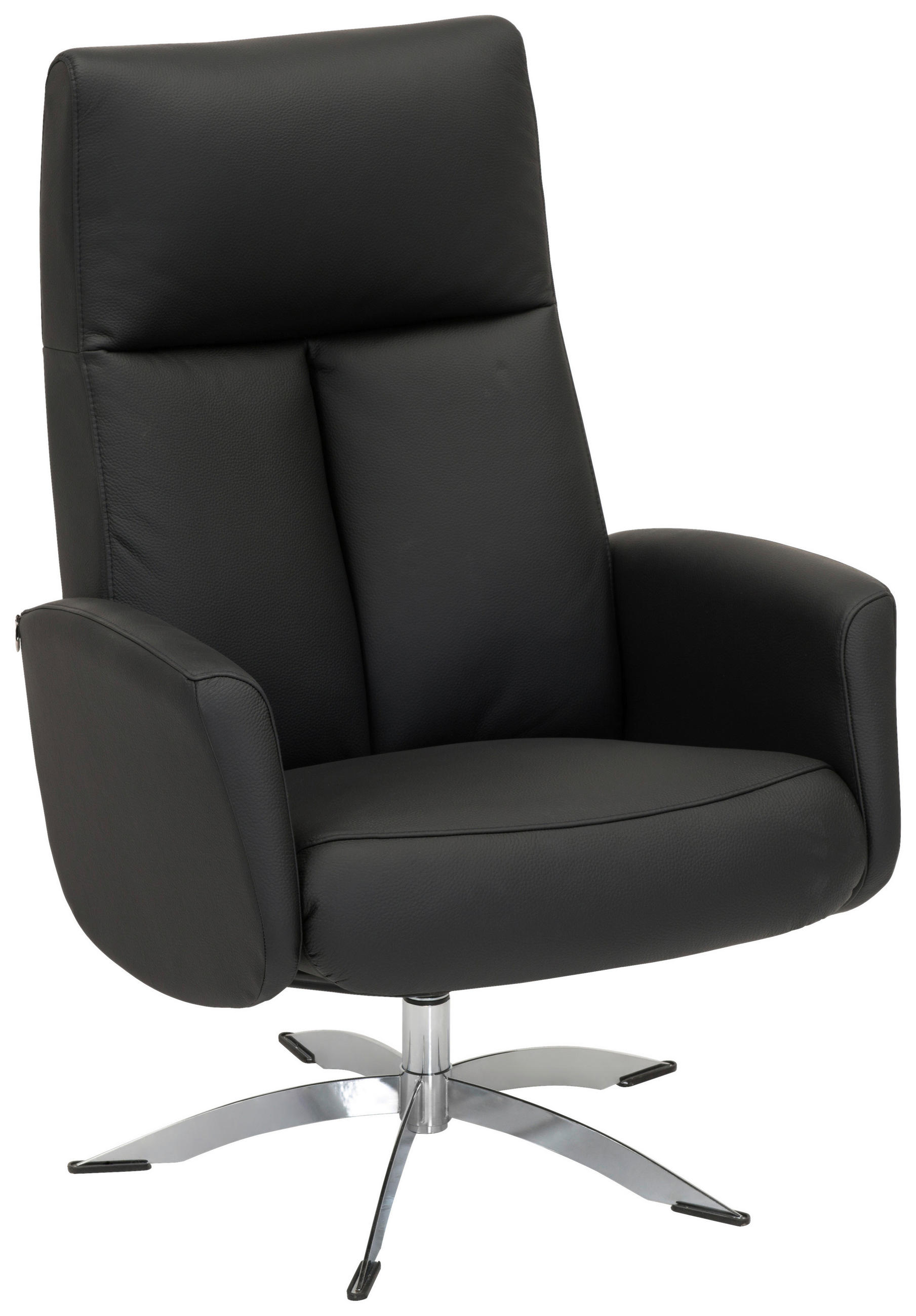 Thumbnail - Welnova Relaxsesselset, Schwarz, Textil, Leder, Kombination Echtleder/Lederlook, Rindleder, 71x105x75 cm, Fußauswahl, Le...