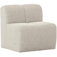 SITZBANK 84/83/73 cm Bouclé Beige Kunststoff  - Beige/Schwarz, MODERN, Kunststoff/Textil (84/83/73cm) - Livetastic