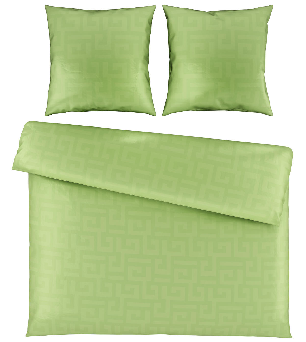 WENDEBETTWÄSCHE Satin 200/200 cm  - Grün, Basics, Textil (200/200cm) - Bio:Vio