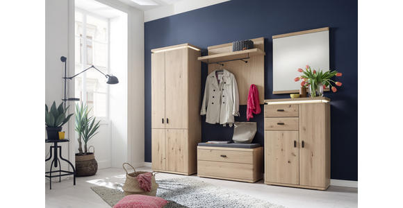 GARDEROBE Eichefarben - Eichefarben, Natur, Holz (260/204/38cm) - Linea Natura