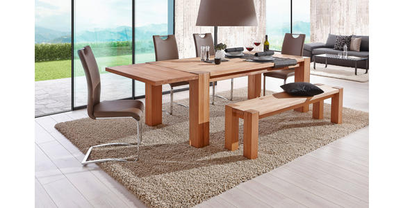 ANSTECKPLATTE Kernbuche massiv Kernbuche  - Kernbuche, Natur, Holz (100/50/4cm) - Carryhome