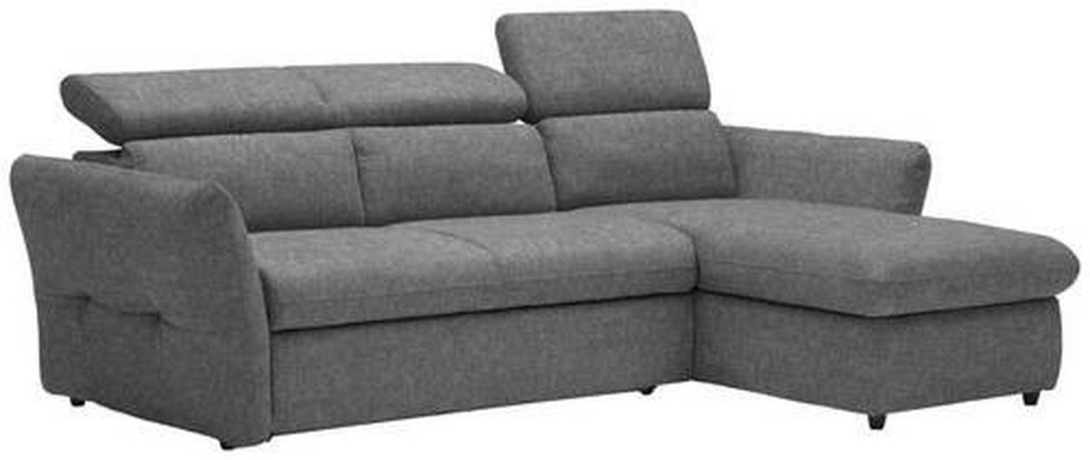 ECKSOFA in Mikrofaser Anthrazit  240/172 cm  - Anthrazit/Schwarz, Design, Kunststoff/Textil (240/172cm) - Stylife