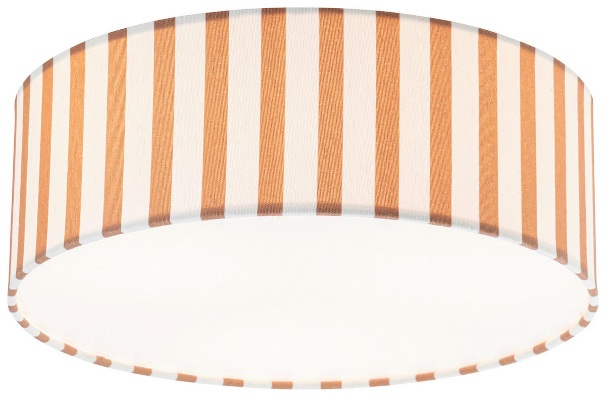 DECKENLEUCHTE  37/13 cm    - Braun/Naturfarben, MODERN, Kunststoff/Textil (37/13cm) - Novel