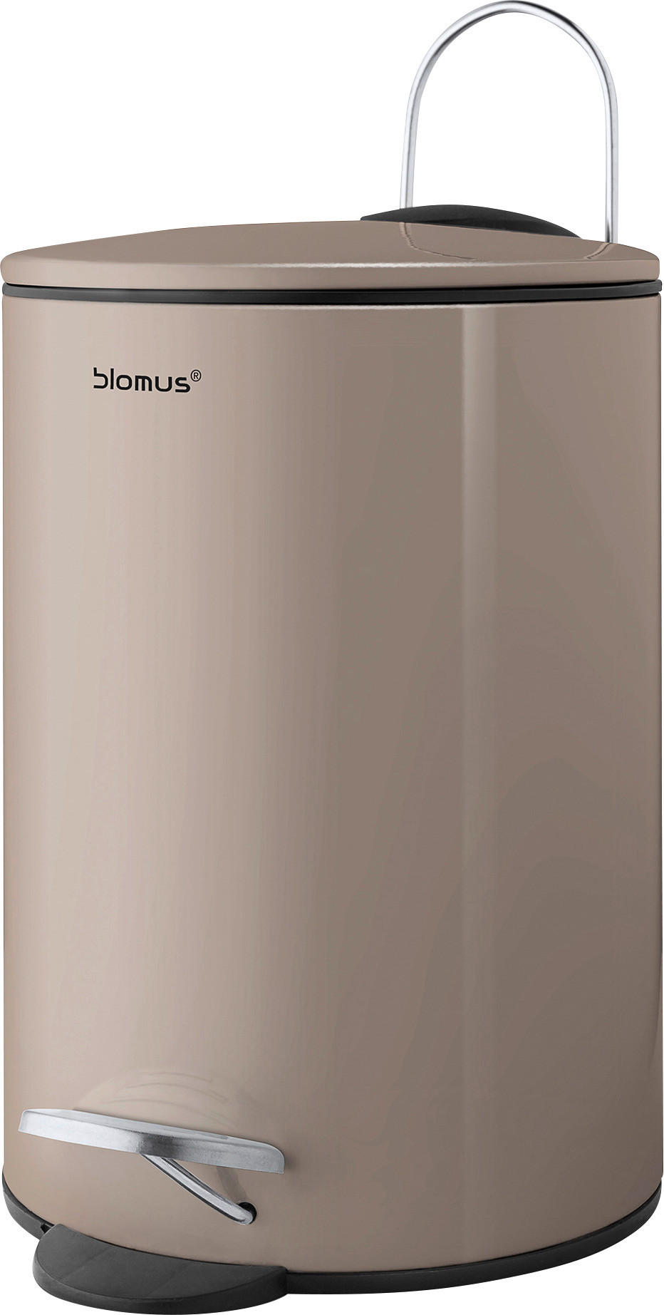 TRETEIMER TUBO 3 L  - Taupe/Schwarz, Basics, Kunststoff/Metall (17/24,5cm) - Blomus