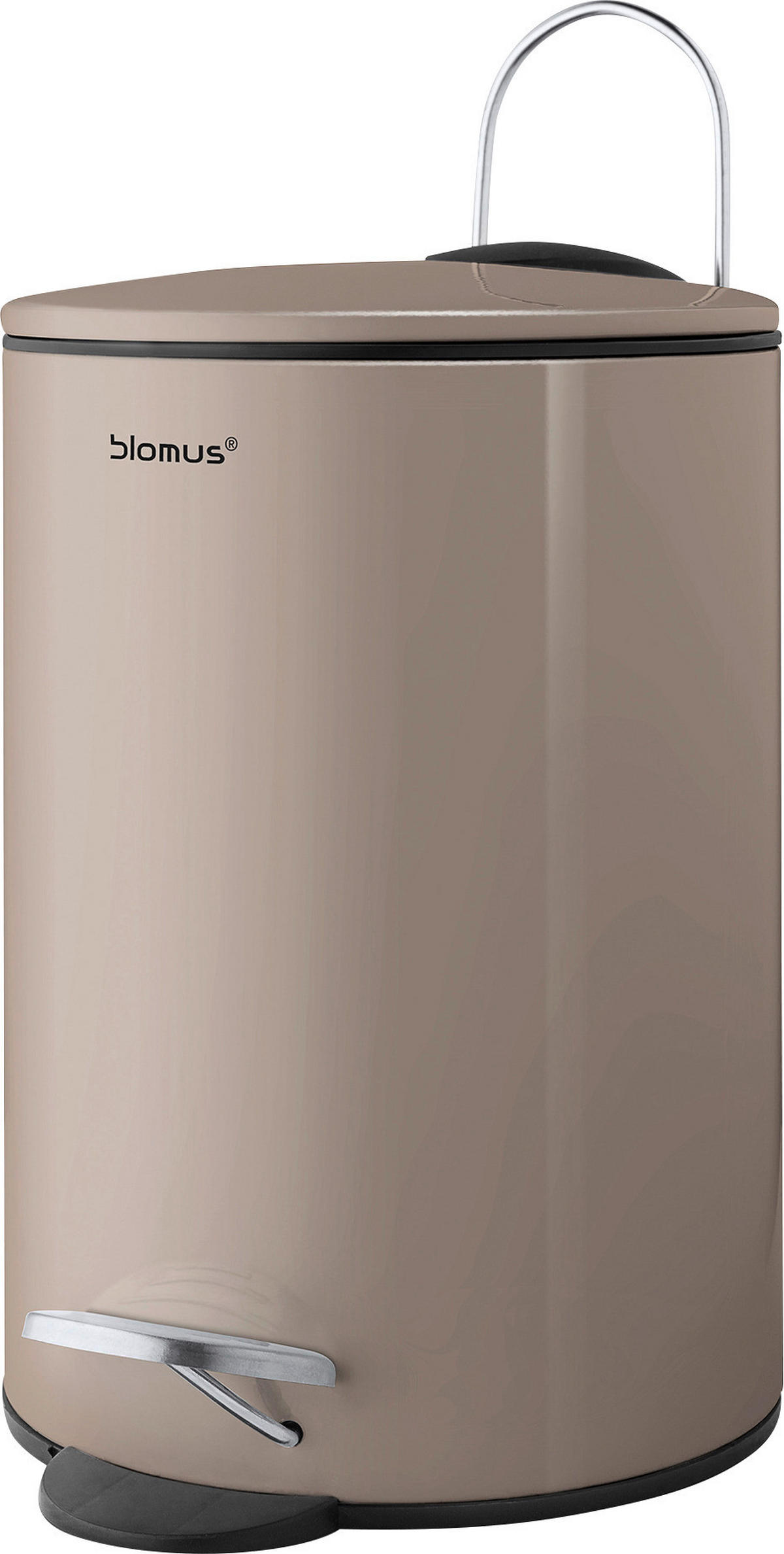 TRETEIMER TUBO 3 L  - Taupe/Schwarz, Basics, Kunststoff/Metall (17/24,5cm) - Blomus