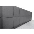 BOXSPRINGBETT 180/200 cm  in Grau  - Alufarben/Grau, KONVENTIONELL, Kunststoff/Textil (180/200cm) - Carryhome