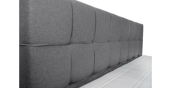 BOXSPRINGBETT 180/200 cm  in Grau  - Alufarben/Grau, KONVENTIONELL, Kunststoff/Textil (180/200cm) - Carryhome